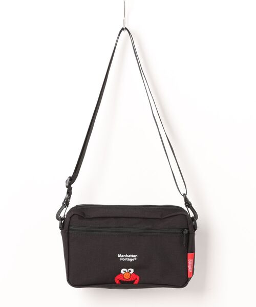 Manhattan Portage（マンハッタンポーテージ）の「Manhattan Portage/マンハッタンポーテージ ショルダーバック JOGGER(L)JPN VER2 SESAME ST MP1404L2SST（ショルダーバッグ・メンズ・ブラック×ホワイト・FREE）」の16枚目の写真
