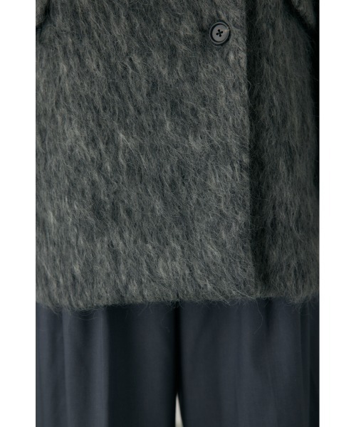 crie conforto（クリーコンフォルト）の「シャギーパデッドショルダーコート　ジャケット / アウター / 冬服 / ジャケット / ウール混（チェスターコート・レディース・モカ/グレー・FREE）」の22枚目の写真