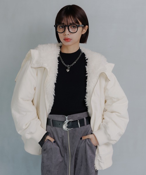 セール】リバーシブルファーN2B/ブルゾン【リバーシブル可能