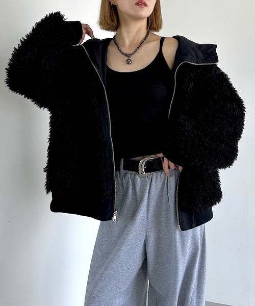 セール】リバーシブルファーN2B/ブルゾン【軽量・リバーシブル・ファー