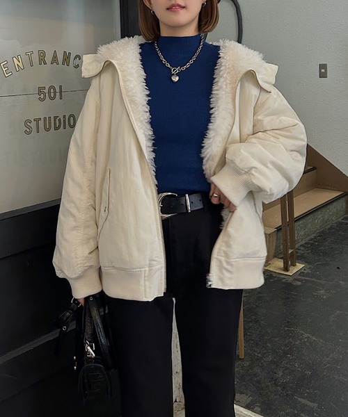 リバーシブルファーN2B/ブルゾン【リバーシブル可能・ファーとブルゾン