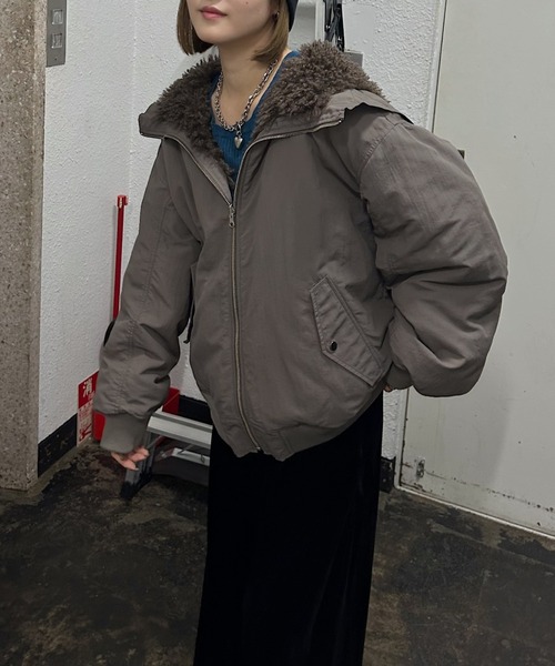 セール】リバーシブルファーN2B/ブルゾン【軽量・リバーシブル・ファー