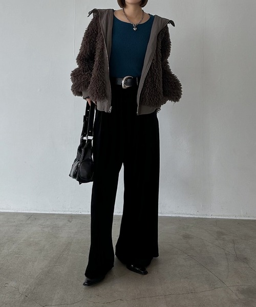 リバーシブルファーN2B/ブルゾン【リバーシブル可能・ファーとブルゾン