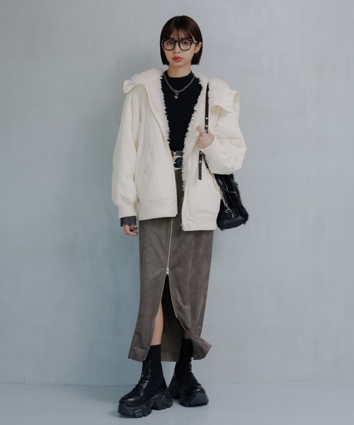 セール】リバーシブルファーN2B/ブルゾン【軽量・リバーシブル・ファー