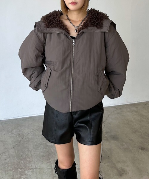 セール】リバーシブルファーN2B/ブルゾン【軽量・リバーシブル・ファー