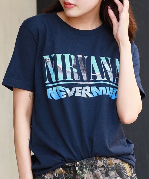 ROOPTOKYO（ループトウキョウ）の「NIRVANA TEE Tシャツ（Tシャツ/カットソー・メンズ・ネイビー/ホワイト・XL/L/M/S）」の2枚目の写真