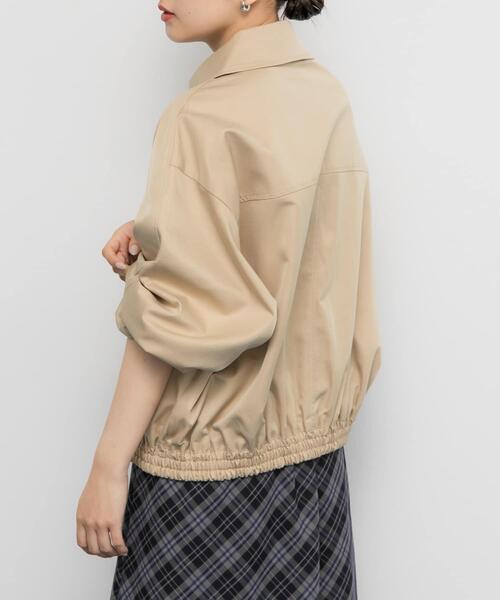 KBF（ケイビーエフ）の「ブライトZIPブルゾン（ブルゾン・レディース・ベージュ/ブルー系その他・ONE）」の4枚目の写真