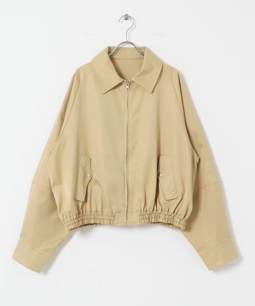 KBF（ケイビーエフ）の「ブライトZIPブルゾン（ブルゾン・レディース・ベージュ/ブルー系その他・ONE）」の10枚目の写真