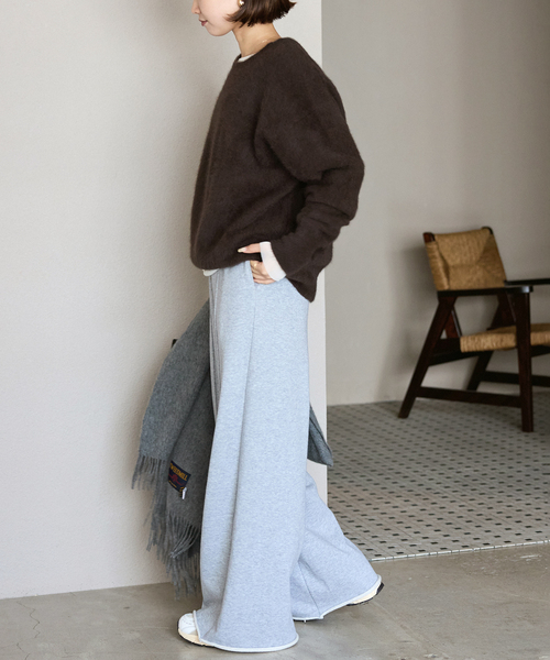 SLOBE IENA（スローブイエナ）の「フォックスアルパカプルオーバー（ニット/セーター・レディース・ホワイト/チャコールグレー/ネイビー/ブラウン/レッド・FREE）」の12枚目の写真