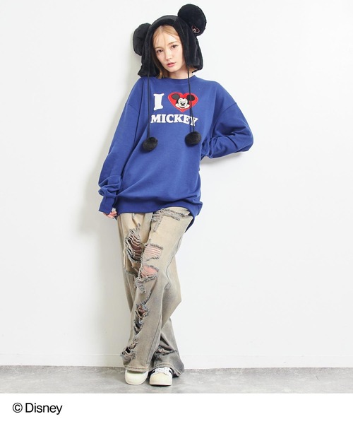 ANAP（アナップ）の「【Disney】＜Mickey＞ ANAP ファー キャップ【親子お揃い】（ニットキャップ/ビーニー・キッズ・ブラック・FREE）」の7枚目の写真