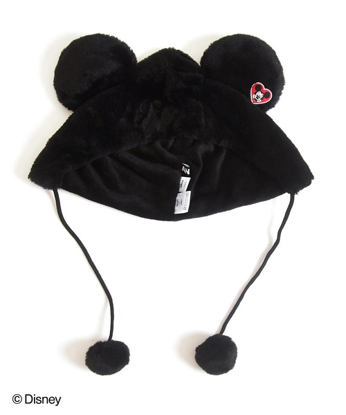 ANAP（アナップ）の「【Disney】＜Mickey＞ ANAP ファー キャップ【親子お揃い】（ニットキャップ/ビーニー・キッズ・ブラック・FREE）」の11枚目の写真