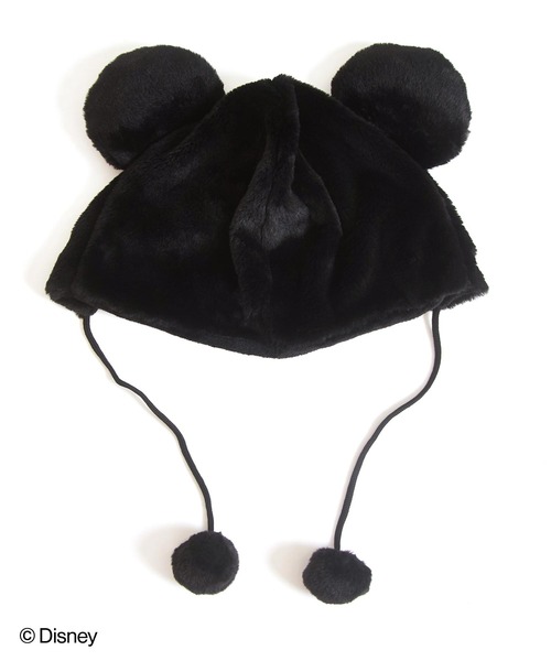 ANAP（アナップ）の「【Disney】＜Mickey＞ ANAP ファー キャップ【親子お揃い】（ニットキャップ/ビーニー・キッズ・ブラック・FREE）」の13枚目の写真