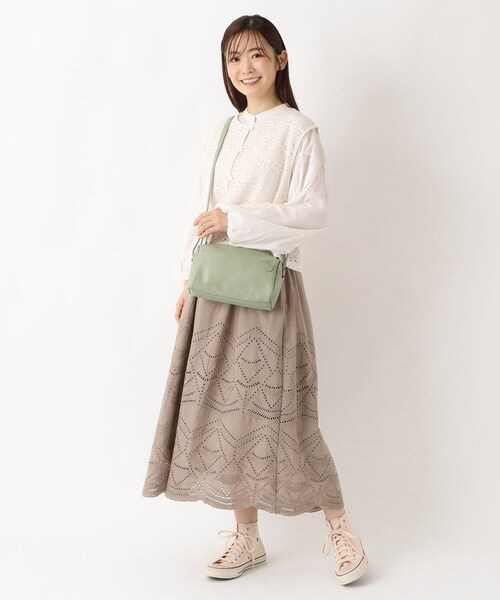 one'sterrace(ワンズテラス)の「Legato Largo Nヴィンテージミニショルダー(ショルダーバッグ・レディース・ベージュ系その他7/ブラック系8/ライトグリーン系・99)」の14枚目の写真