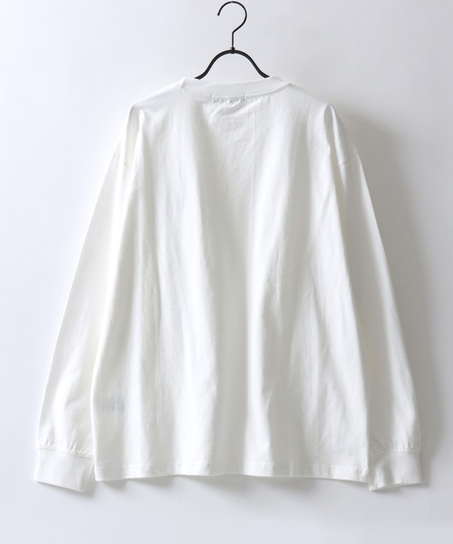 U.S. POLO ASSN.(ユーエスポロアッスン)の「U.S. POLO ASSN./ユーエスポロアッスン オーバーサイズ ワンポイント刺繍 長袖Tシャツ ロンT レディース メンズ(Tシャツ/カットソー・メンズ・ブラック/ライトベージュ/オフホワイト/グリーン/オートミール/ネイビー/グレイッシュブルー・LL/M/L)」の15枚目の写真