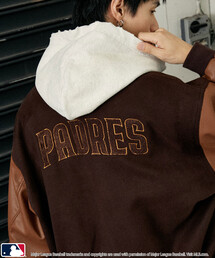 MLB/メジャーリーグベースボール 別注 STUDIUM JACKET/フェイクレザースタジャン(限定展開)