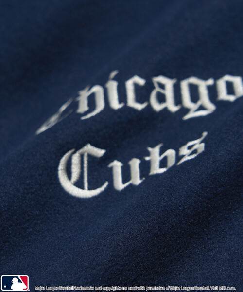 MLB（メジャーリーグベースボール）の「MLB/メジャーリーグベースボール 別注 STUDIUM JACKET/フェイクレザースタジャン(限定展開)（ブルゾン・メンズ・ブラック系その他2/ブラック系その他/ネイビー/ブラウン・SMALL/MEDIUM/LARGE）」の12枚目の写真