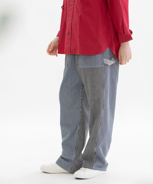 nop de nod(ノップドゥノッド)の「ヒッコリーmiscペインターパンツ(その他パンツ・レディース・ネイビー・M)」の12枚目の写真