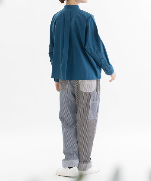 nop de nod(ノップドゥノッド)の「ヒッコリーmiscペインターパンツ(その他パンツ・レディース・ネイビー・M)」の4枚目の写真