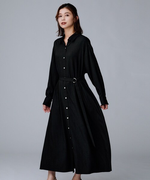 セール】【前開きボタン/ベルト付/羽織シャツ/】2WAYトレンチ風