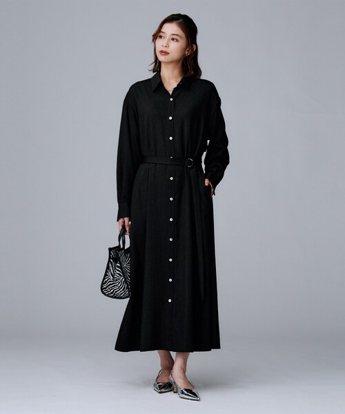 セール】【前開きボタン/ベルト付/羽織シャツ/】2WAYトレンチ風