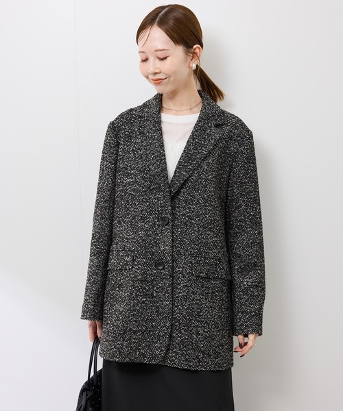 ネップツイードテーラードジャコット（テーラードジャケット）｜ROPE
