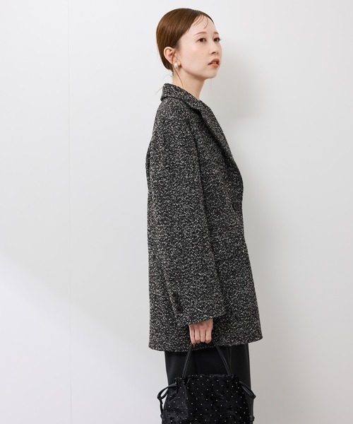 ROPE' PICNIC（ロペピクニック）の「ネップツイードテーラードジャコット（テーラードジャケット・レディース・ブラウン系その他/ブラック系その他・FREE）」の9枚目の写真