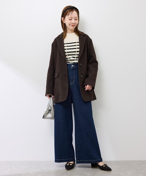 ROPE' PICNIC（ロペピクニック）の「ネップツイードテーラードジャコット（テーラードジャケット・レディース・ブラウン系その他/ブラック系その他・FREE）」の13枚目の写真