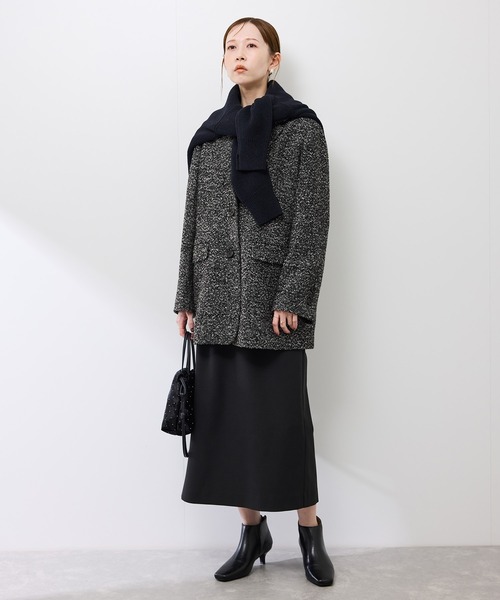 ROPE' PICNIC（ロペピクニック）の「ネップツイードテーラードジャコット（テーラードジャケット・レディース・ブラウン系その他/ブラック系その他・FREE）」の3枚目の写真