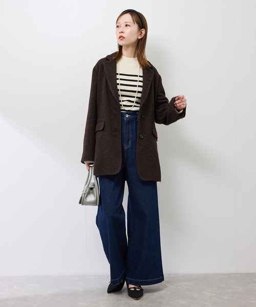 セール】ネップツイードテーラードジャコット（テーラードジャケット