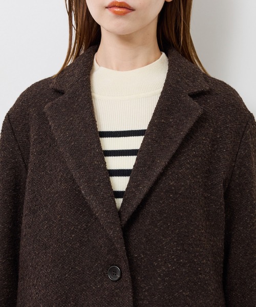 セール】ネップツイードテーラードジャコット（テーラードジャケット