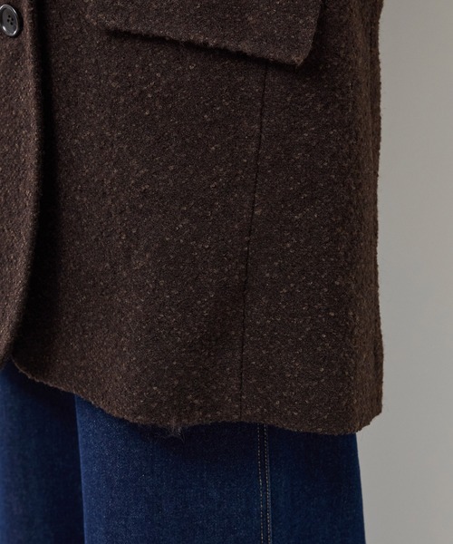 セール】ネップツイードテーラードジャコット（テーラードジャケット