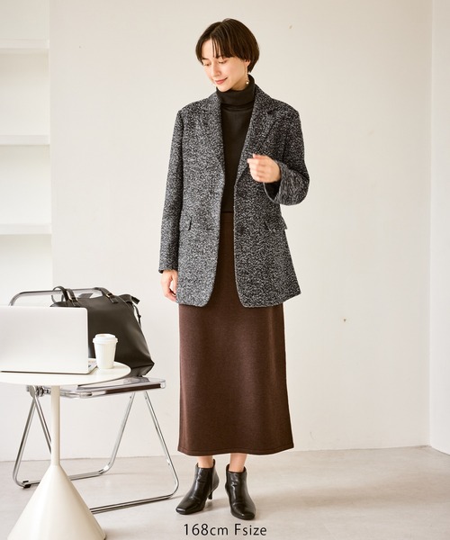 ネップツイードテーラードジャコット（テーラードジャケット）｜ROPE