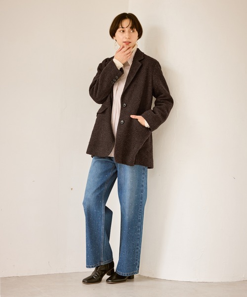 ネップツイードテーラードジャコット（テーラードジャケット）｜ROPE