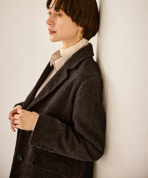 セール】ネップツイードテーラードジャコット（テーラードジャケット