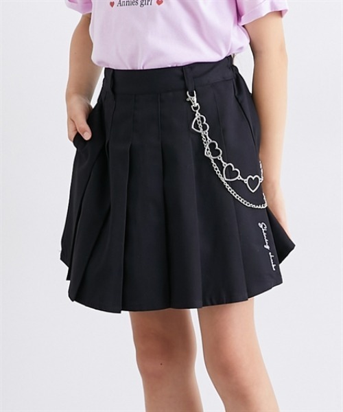 チャーム付き プリーツキュロットパンツ（スカート）｜QUNTSTYLE