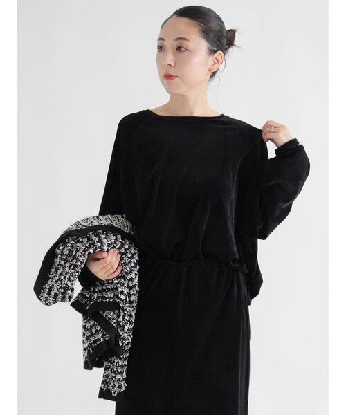 sm2rhythm（サマンサモスモスリズム）の「シアーベロアプルオーバー（Tシャツ/カットソー・レディース・ブラウン/グレー/ブラック・F）」の2枚目の写真