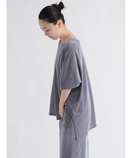 sm2rhythm（サマンサモスモスリズム）の「シアーベロアプルオーバー（Tシャツ/カットソー・レディース・ブラウン/グレー/ブラック・F）」の13枚目の写真