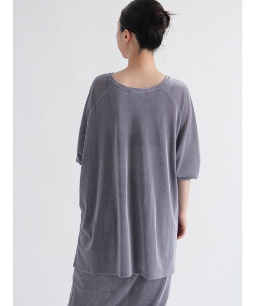 sm2rhythm（サマンサモスモスリズム）の「シアーベロアプルオーバー（Tシャツ/カットソー・レディース・ブラウン/グレー/ブラック・F）」の14枚目の写真