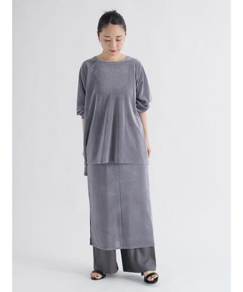 sm2rhythm（サマンサモスモスリズム）の「シアーベロアプルオーバー（Tシャツ/カットソー・レディース・ブラウン/グレー/ブラック・F）」の15枚目の写真