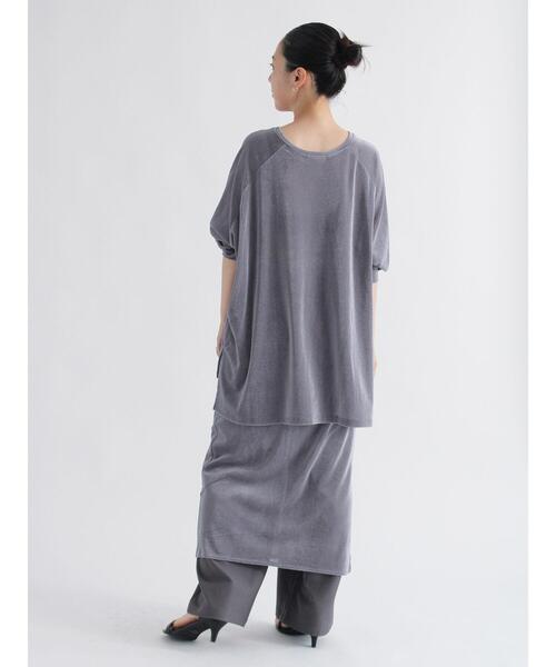 sm2rhythm（サマンサモスモスリズム）の「シアーベロアプルオーバー（Tシャツ/カットソー・レディース・ブラウン/グレー/ブラック・F）」の16枚目の写真