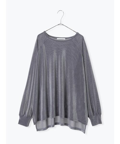 sm2rhythm（サマンサモスモスリズム）の「シアーベロアプルオーバー（Tシャツ/カットソー・レディース・ブラウン/グレー/ブラック・F）」の4枚目の写真