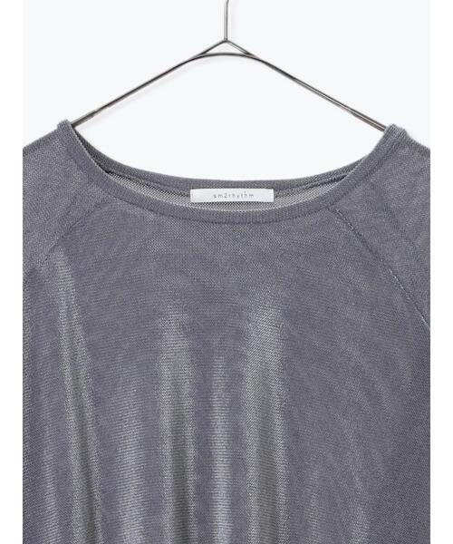 sm2rhythm（サマンサモスモスリズム）の「シアーベロアプルオーバー（Tシャツ/カットソー・レディース・ブラウン/グレー/ブラック・F）」の6枚目の写真