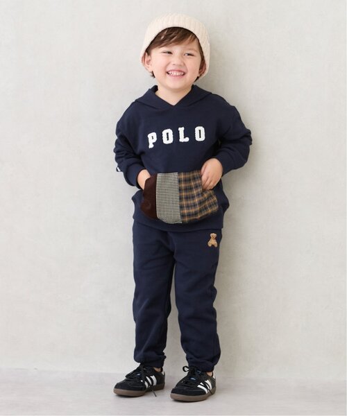 petit main(プティマイン)の「【POLO BCS】パッチワークパーカー(パーカー・キッズ・ネイビー/ホワイト系その他・90cm/80cm/130cm/120cm/100cm/110cm)」の8枚目の写真