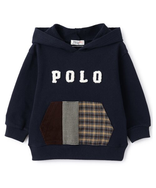 petit main(プティマイン)の「【POLO BCS】パッチワークパーカー(パーカー・キッズ・ネイビー/ホワイト系その他・90cm/80cm/130cm/120cm/100cm/110cm)」の11枚目の写真