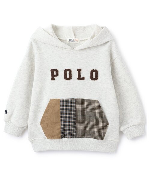 petit main(プティマイン)の「【POLO BCS】パッチワークパーカー(パーカー・キッズ・ネイビー/ホワイト系その他・90cm/80cm/130cm/120cm/100cm/110cm)」の12枚目の写真