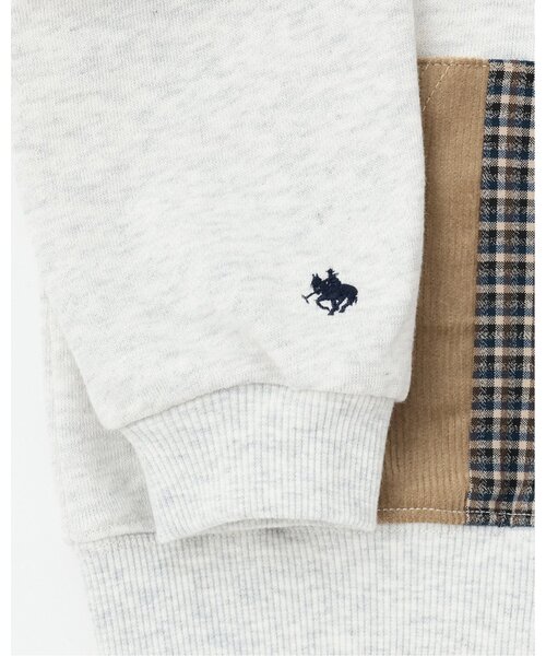 petit main(プティマイン)の「【POLO BCS】パッチワークパーカー(パーカー・キッズ・ネイビー/ホワイト系その他・90cm/80cm/130cm/120cm/100cm/110cm)」の17枚目の写真