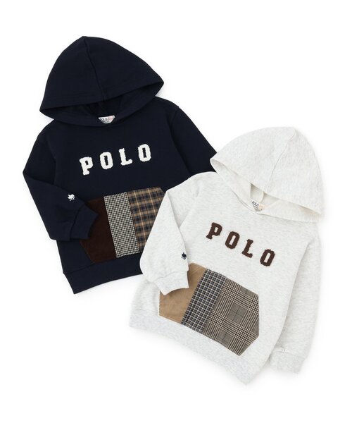 petit main(プティマイン)の「【POLO BCS】パッチワークパーカー(パーカー・キッズ・ネイビー/ホワイト系その他・90cm/80cm/130cm/120cm/100cm/110cm)」の20枚目の写真