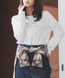 Honeys（ハニーズ）の「ストーンロゴＴ（Tシャツ/カットソー・レディース）」