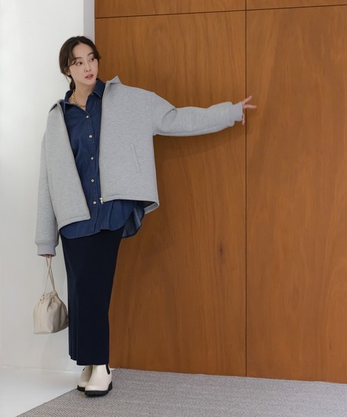 Elura（エルーラ）の「デニムレギュラーシャツ/591129（シャツ/ブラウス・レディース・ブルー/ライトブルー・FREE）」の9枚目の写真