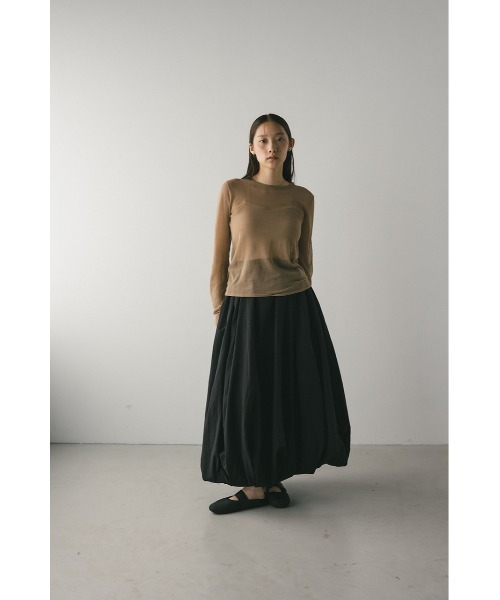 シアースキンニットトップ 秋服（Tシャツ/カットソー）｜STYLEMIXER